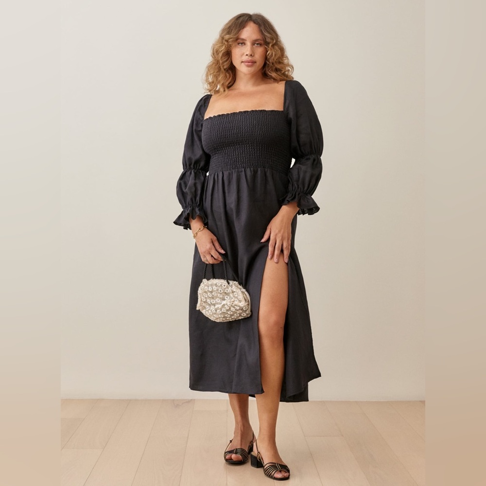 Reformation Hyland Linen Dress